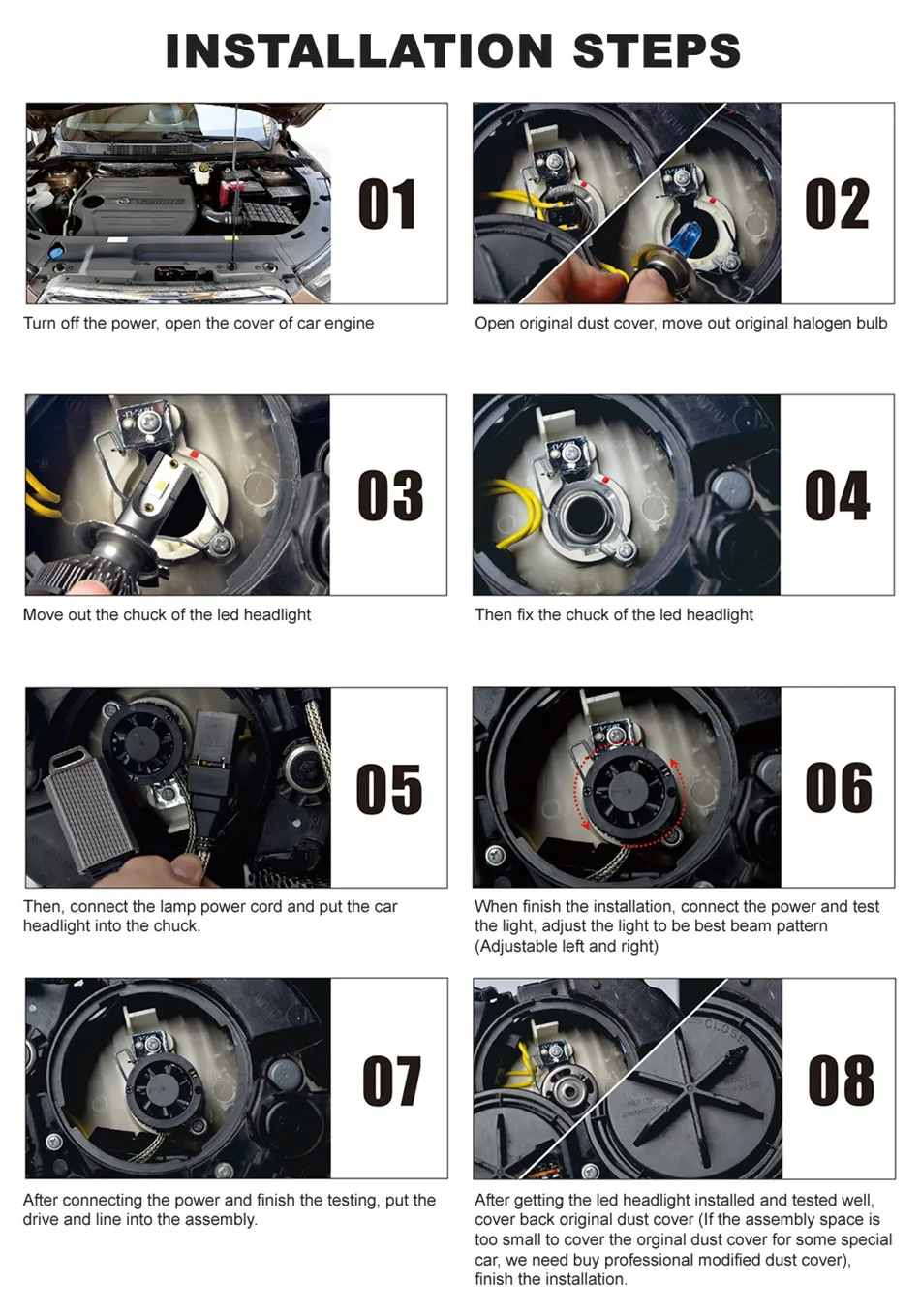 Lâmpadas de Farol de Carro CarTnT H7