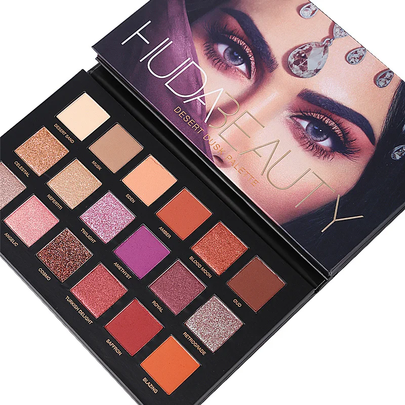 

Makeup Huda Beauty Palette Eyeshadow 18 Colors DESERT Palette Matte Eyeshadow Glitter Palette Beauty Matte Huda Beauty Set