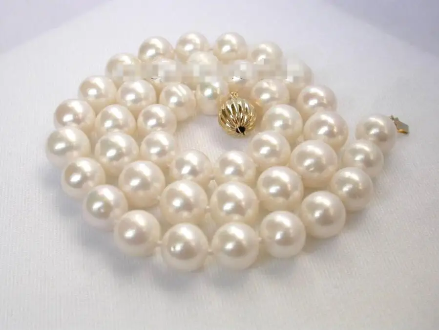 

Hot sale new Style >>>>>natural round 11mm white pearls necklace