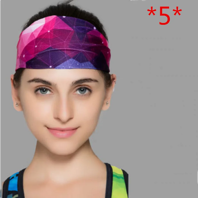 Женская хлопковая лента для волос с защитой от пота эластичная лента для волос для йоги популярная женская разноцветная спортивная лента для волос для улицы