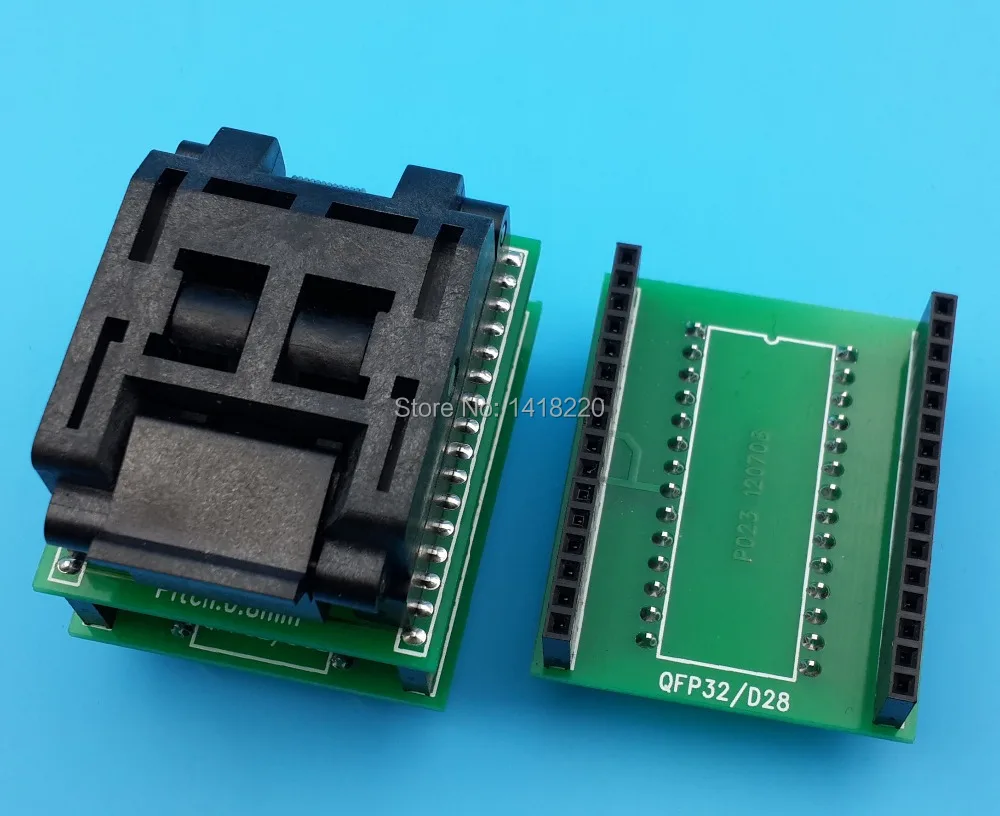 

Free Shipping 1Pcs TQFP32 QFP32 FQFP32 PQFP32 to DIP32 to DIP28 Universal Socket Adapter Converter