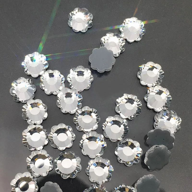 Polaris 4 мм 5 мм 6 мм 7 мм зимние сладкие стразы особой формы с кристаллами AB горячей фиксации для свадебных платьев - Цвет: 4mm Crystal Clear