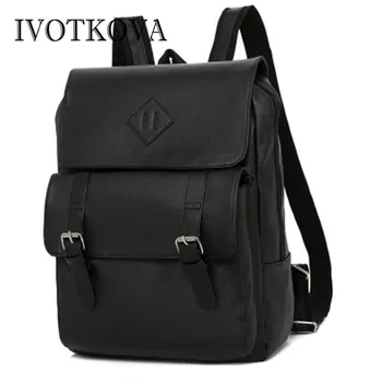 

IVOTKOVA Laptop Backpack 14 15.6 inch Fashion Men Travel Back Pack Multifunction Nylon School Black Bagpacks For Teenagers