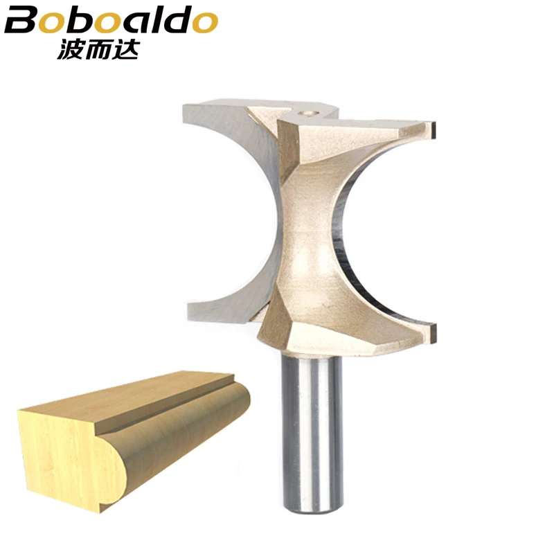 1pcs 1/2" Shank Half Round bit 2 flute endmill Router Bits for wood