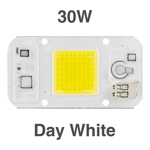 Умный IC светодиодный COB чип 50 Вт 30 Вт 20 Вт AC110V AC220V светильник для выращивания DIY дневной белый теплый белый холодный белый с регулируемой яркостью полный спектр светодиодный чип - Испускаемый цвет: 30W Day White