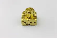 EDC outdoor portable gadget creative pure solid brass bar dice KTV entertainment supplies necessary private custom cattle