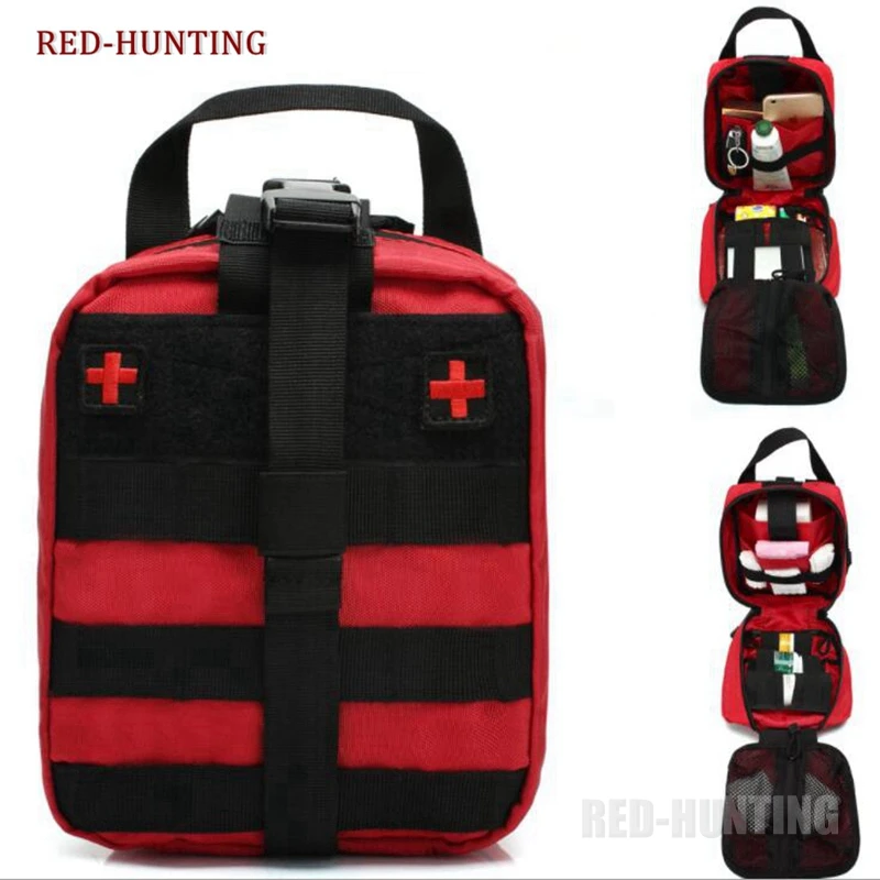 

900D Tactical MOLLE Rip-Away EMT IFAK EDC Utility Bag With Removable First Aid Red Cross Patch Suitable For Climbing Cycling