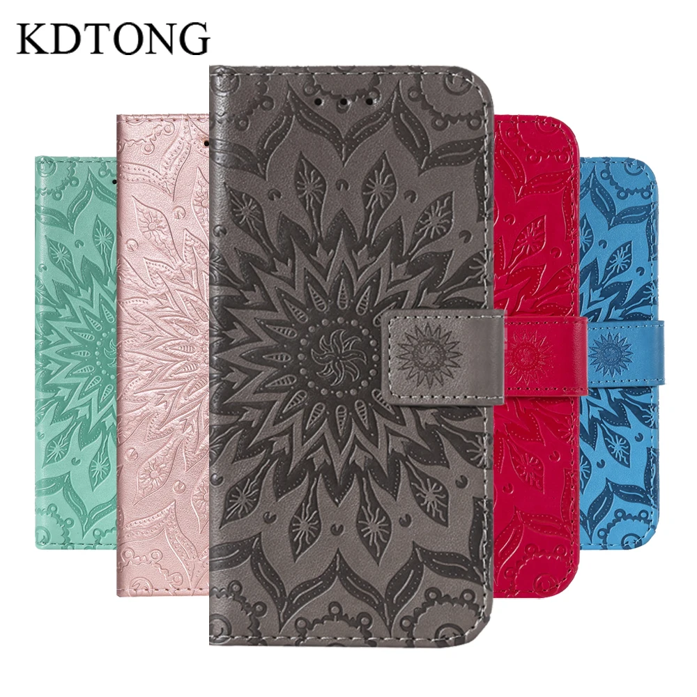 

KDTONG Leather Case sFor Huawei Honor 8C Case Embossing Flip Leather Magnetic Wallet Card Cover For Huawei Honor 8C Case Cover