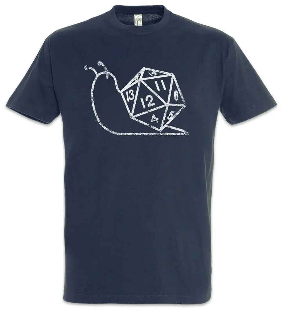

Slow RPG Roller T-Shirt Gamer Gaming Fun LARP Roleplay Games Dice Slug Snail