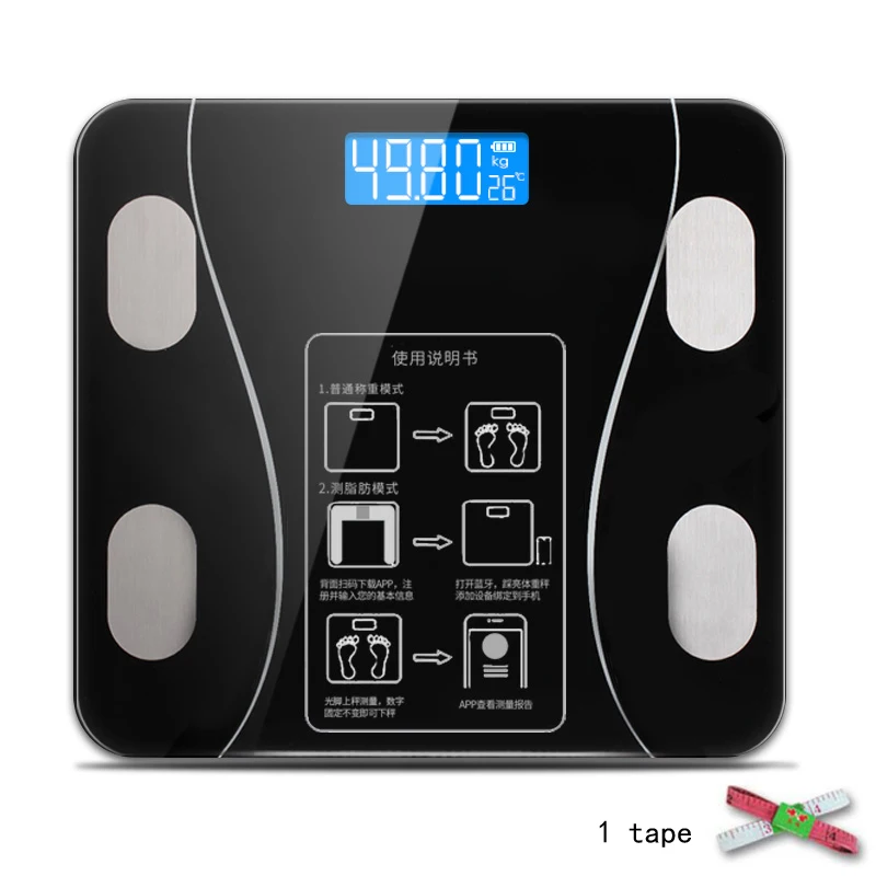 B mi весы цифровые человеческий вес mi весы напольные ЖК-дисплей индекс тела Электронные Смарт взвешивание USB зарядка ванная комната жир