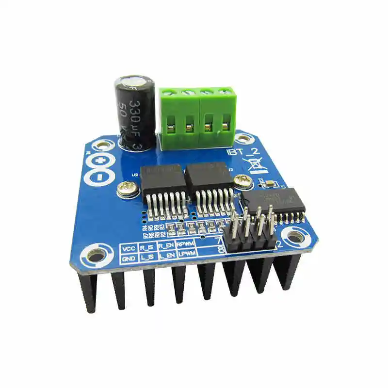 

High-power smart car motor drive board module BTS7960 43A current-limit control semiconductor drive