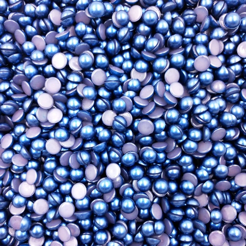 500pcs 3mm Half Round Acrylic Imitation Flatback Pearl Beads diy mobile Nail Stickers Nail Art  Jewelry Accessories (3)