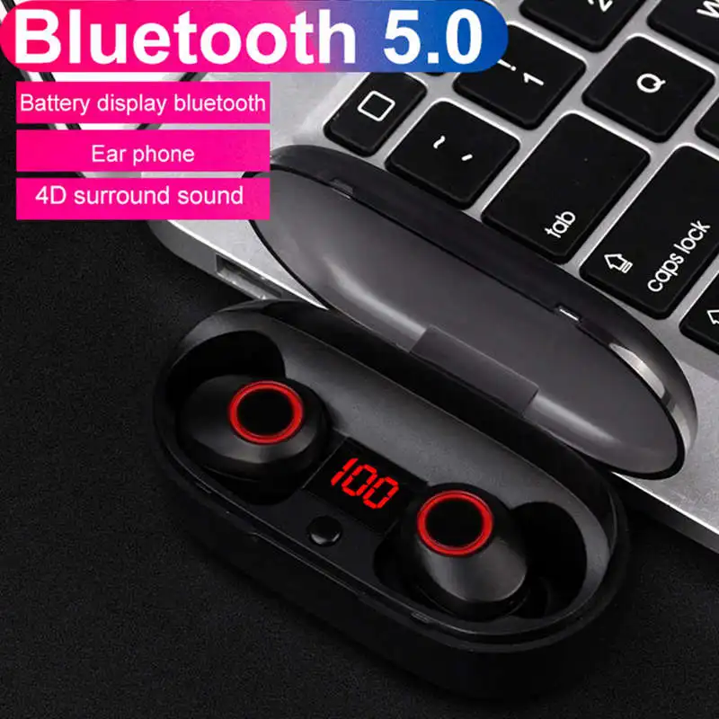 ABSQ J29 Bluetooth 5,0 Tws батарея дисплей мини беспроводные наушники Близнецы наушники с аккумулятором чехол Hands Free