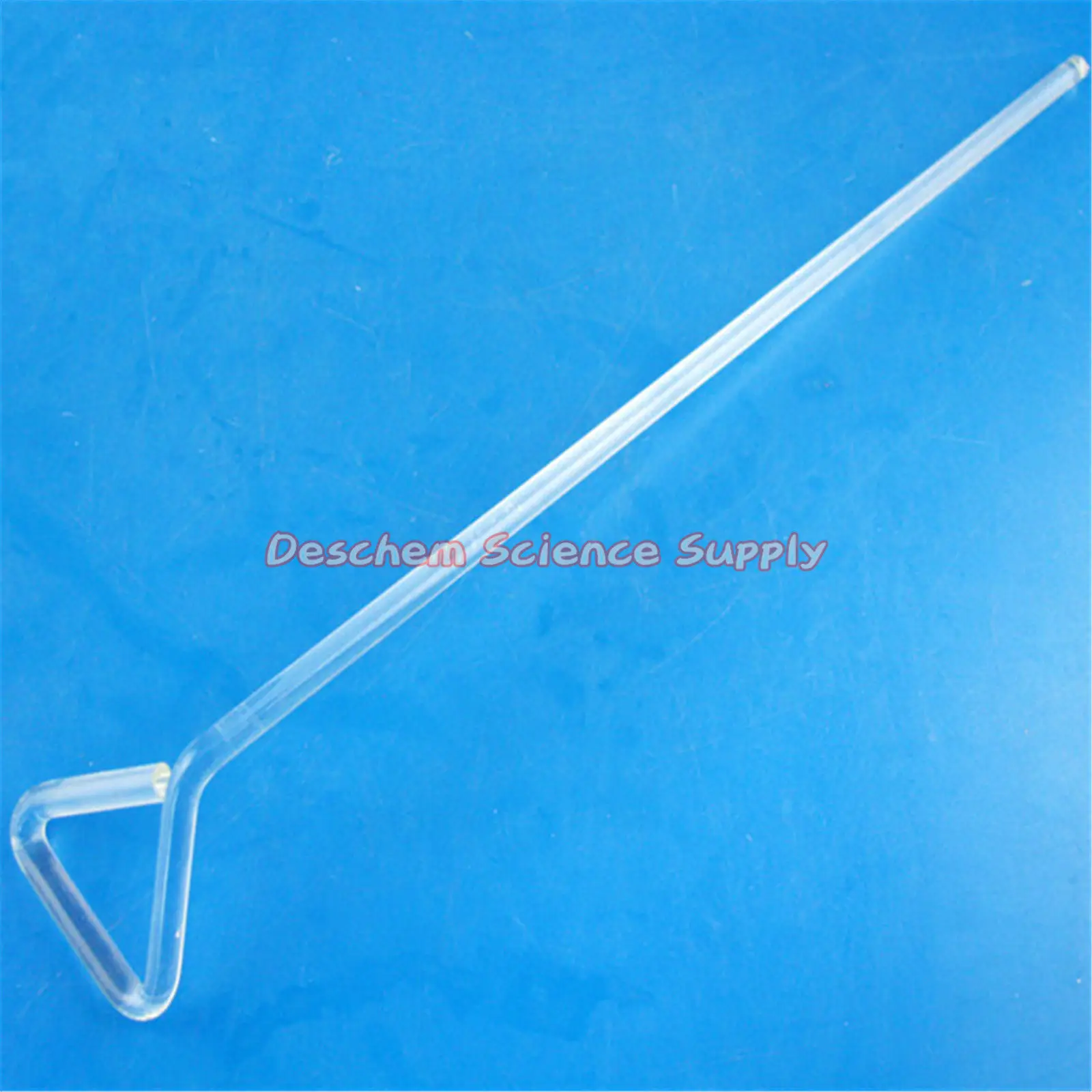 

2 Pcs Triangle Glass Spatula,Lab Rod,Total Length Around 165mm