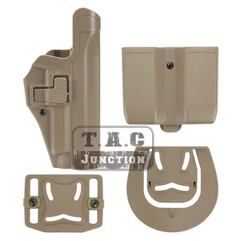 

Tactical Serpa Level 2 Auto Lock Duty Right Hand Paddle Belt Loop Pistol Holster w/ Magazine Pouch for Sig Sauer P226 P229