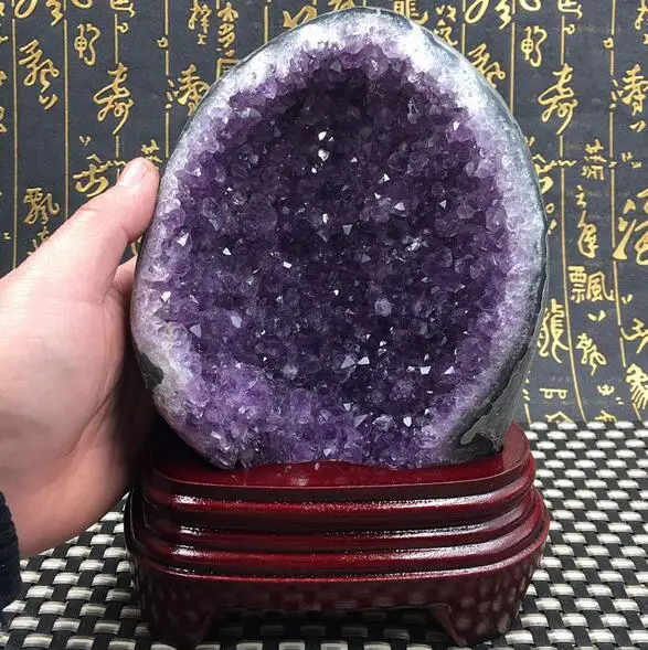 

Natural Amethyst hole crystal quartz Brazil Beautiful Natural agate hole