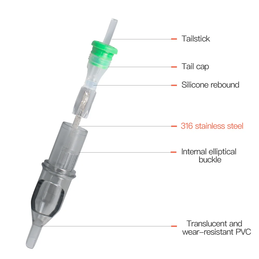 Смешанный размер предварительно сделанные стерилизованные иглы картриджа татуировки RL/RS/RM/M1 поставка