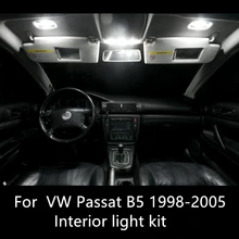 Shinman, 13 шт., автомобильная лампа без ошибок, светодиодный светильник для салона автомобиля, комплект для Volkswagen VW Passat B5, аксессуары, 1998-2005