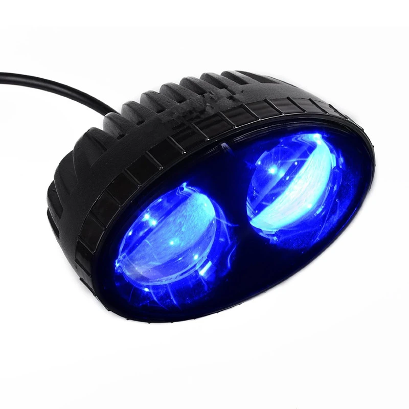 1個10ワットブルーledフォークリフト安全ライトスポットライト倉庫安全 