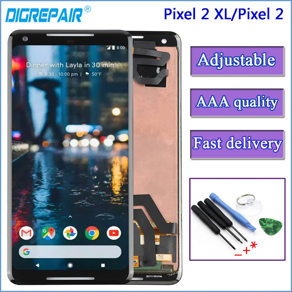 

Black For Google Pixel 2 LCD Display Touch Screen For Pixel 2 xl LCD Digitizer Replacements Parts lcd For Pixel 2 XL Screen