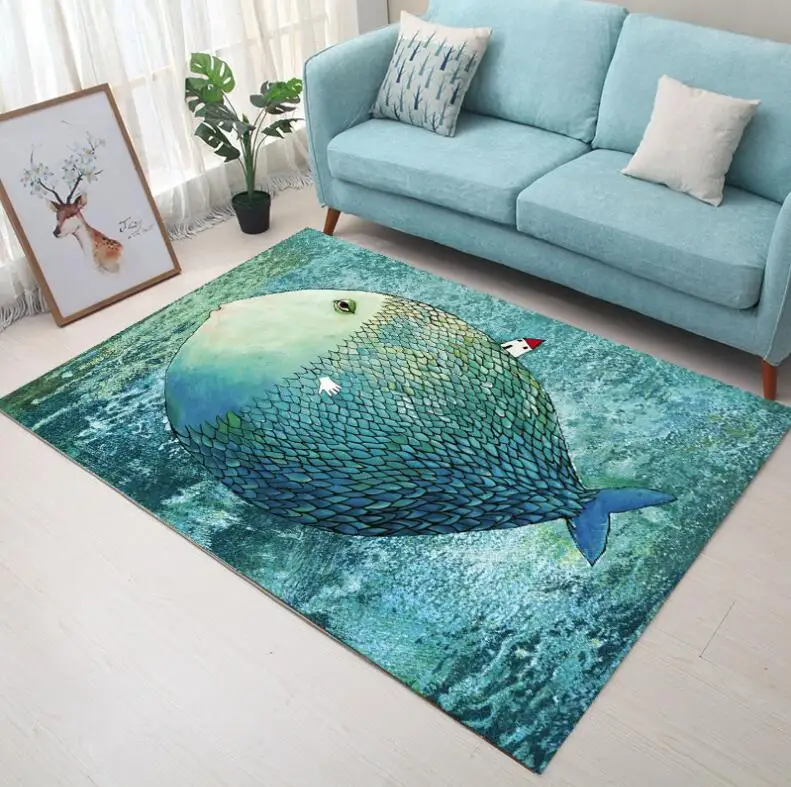 Супер мягкий фланелевый ковер Абстрактный Коврик с изображением лося коврик для ползания толстый игровой коврик tapis нескользящий ковер одеяло 100*160 см