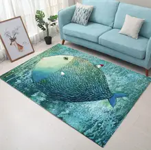 Super Soft Flannel Carpet Abstract hand drawed Elk Carpet crawling pad thicken play mat tapis Non