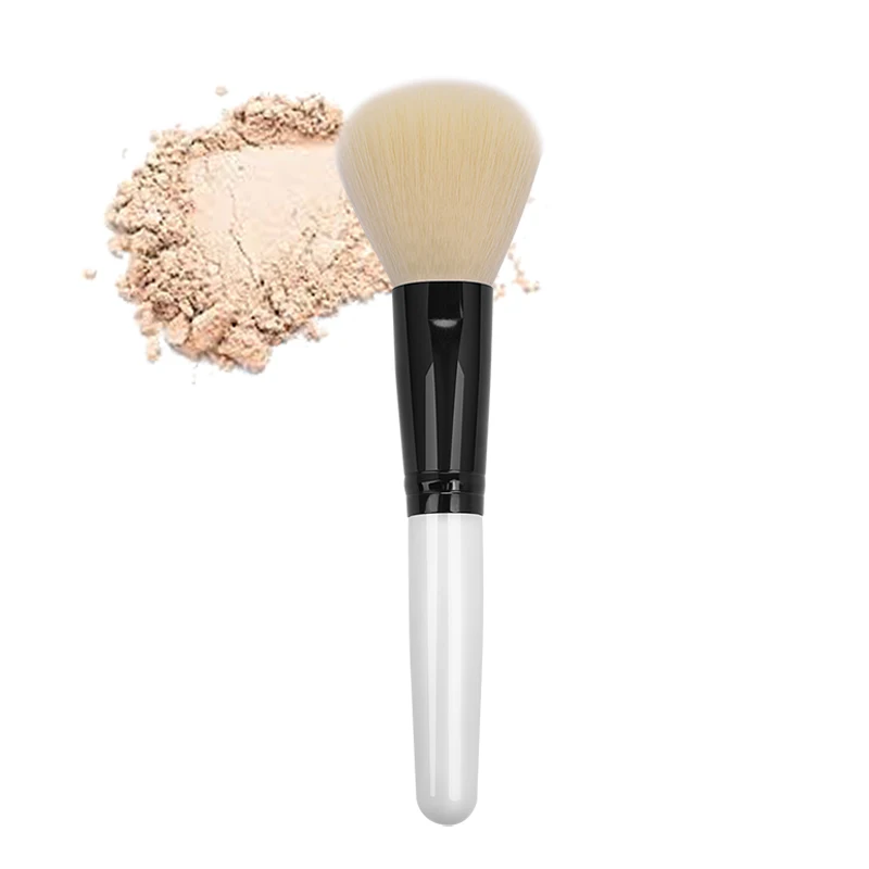 

Professional Powder Brush Soft Face Foundation Blusher Bronzer Makeup Brush Synthetic Vegan Cosmetic Beauty Tool Clear Stock