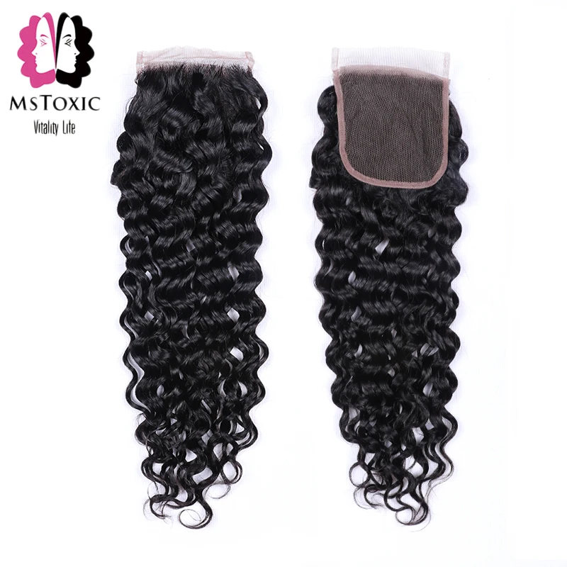 MSTOXIC Water Wave Bundles With Closure Human Hair Bundles With Closure Brazilian Hair Weave Bundles With Closure Non-Remy Hair MSTOXIC Water Wave Bundles With Closure Human Hair Bundles With Closure Brazilian Hair Weave Bundles With Closure Non-Remy Hair