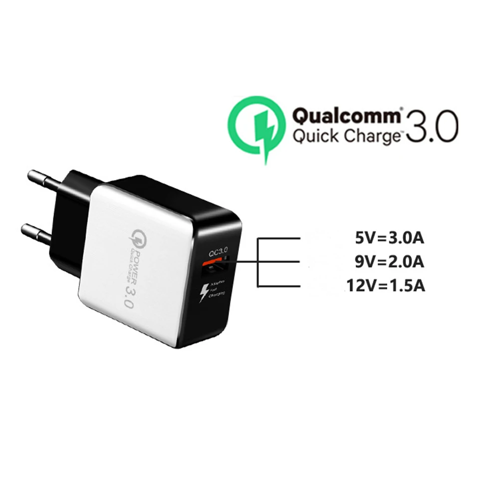 DUPILINK 5 в 3A Быстрая зарядка QC 3 0 USB зарядное устройство для Huawei P30 iPhone X XS MI 8 Поддержка