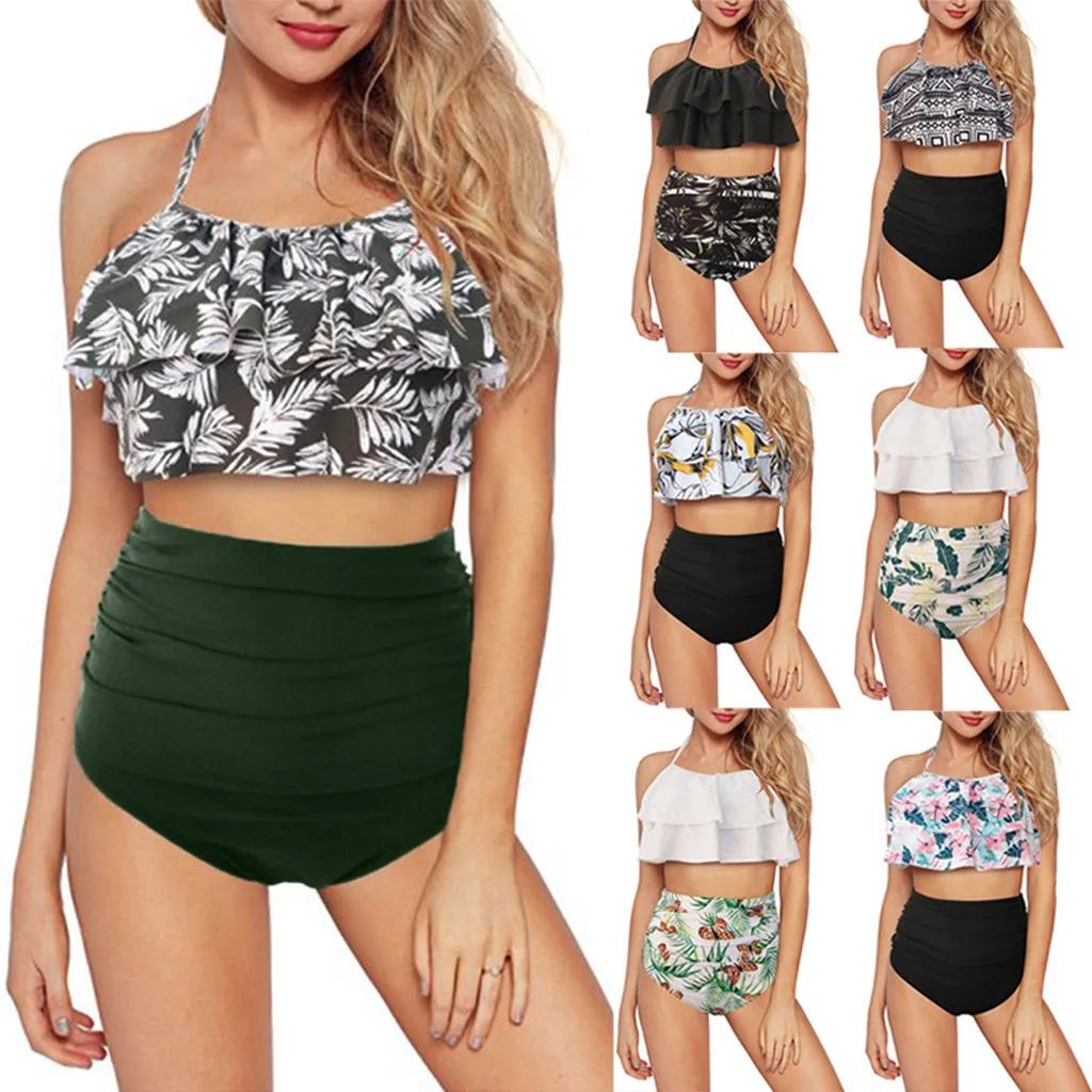 

Women's Swimming Suit Sexy Bikini Swimsuit Women Printing Bandage Bikini Set Brazilian Swimwear Beachwear Swimsuit