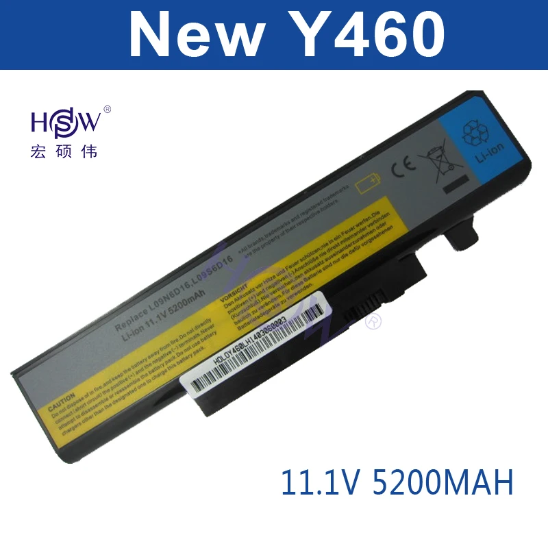 

5200mAh battery For LENOVO IdeaPad Y460 Y460A Y460AT Y460P Y460N Y560 Y560A Y560P B560 B560A V560 V560A L10S6Y01 57Y6440