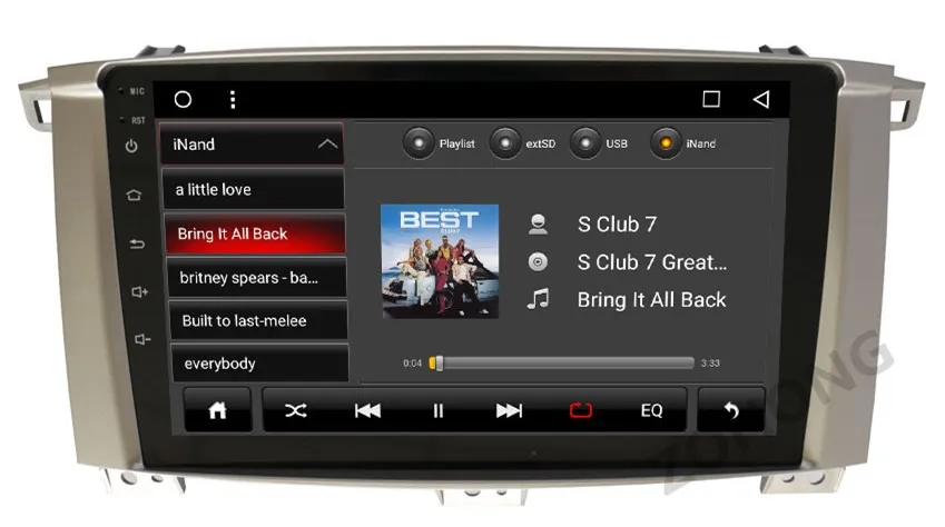 Top 1 din 2.5D 9inch Octa 8 Core Android 8.1 Car gps for Toyota Land cruiser 100 GX  LC100 auto Radio dvd player Navigation BT WIFI 23