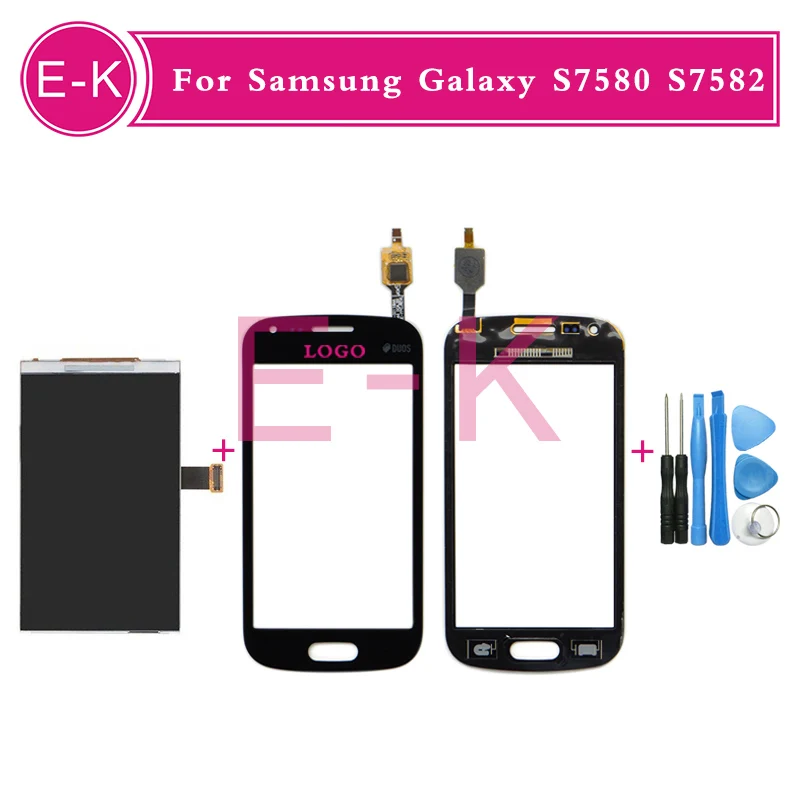 High quality 4 0 For Samsung Galaxy S Duos 2 S7580 S7582 LCD Display Touch Screen