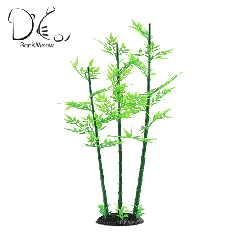 

BarkMeow 44.5cm Simulation Aquatic Plants Fish Tank Aquariums Bamboo Landscape Decorate TPC Underwater Accessories BMCT72