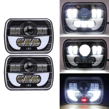

Car 7x6 5x7 Inch 90W Projector Sealed Beam Head Light LED Headlight With DRL For Jeep Cherokee XJ Truck 4X4 Offroad