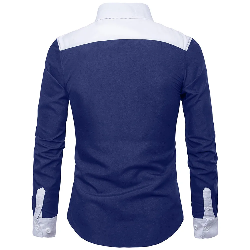 2018 мужские оксфорды с длинными рукавами Camisa Social Masculina Формальные повседневные