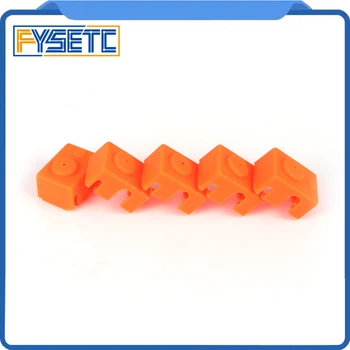 

5pcs V6 Silicone Sock Orange For E3D V6 PT100 Original 1.75/3.0mm Heated Block Bowden Direct Extruder Prusa i3 MK3