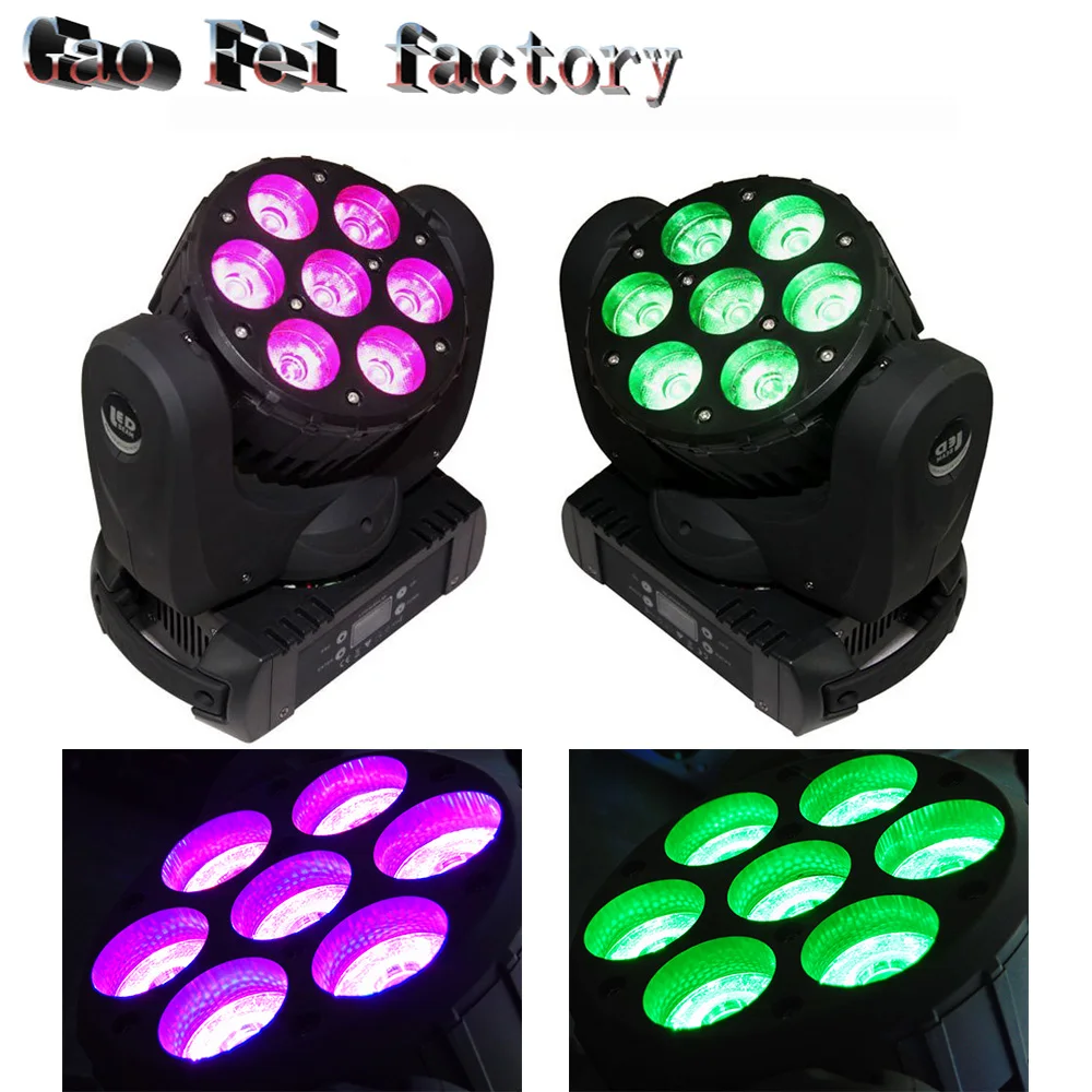 

2pcs/lot led beam moving head light 7X12w supper beam moving head
