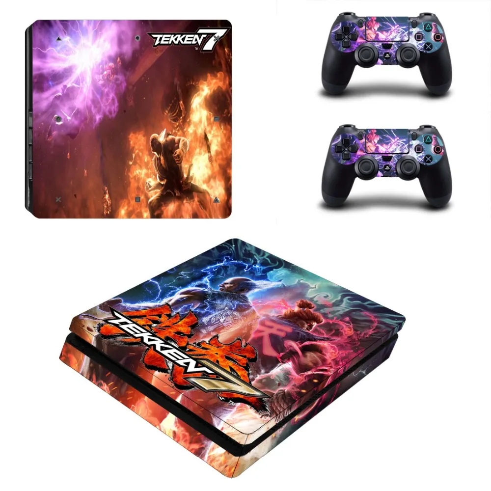 Игра Tekken 7 PS4 тонкий стикер кожи для sony playstation 4 консоли и контроллеры наклейка PS4 тонкий стикер винил