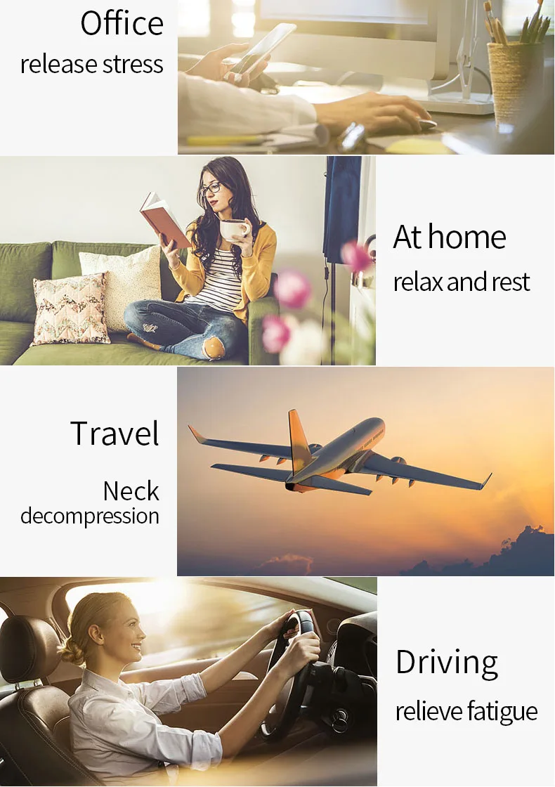 JinKaiRui Shiatsu Knead Rechargeable Neck Massager Pillow Wave Curve Home Car Dual-use Massage healthy Massagea For Shoulders-17