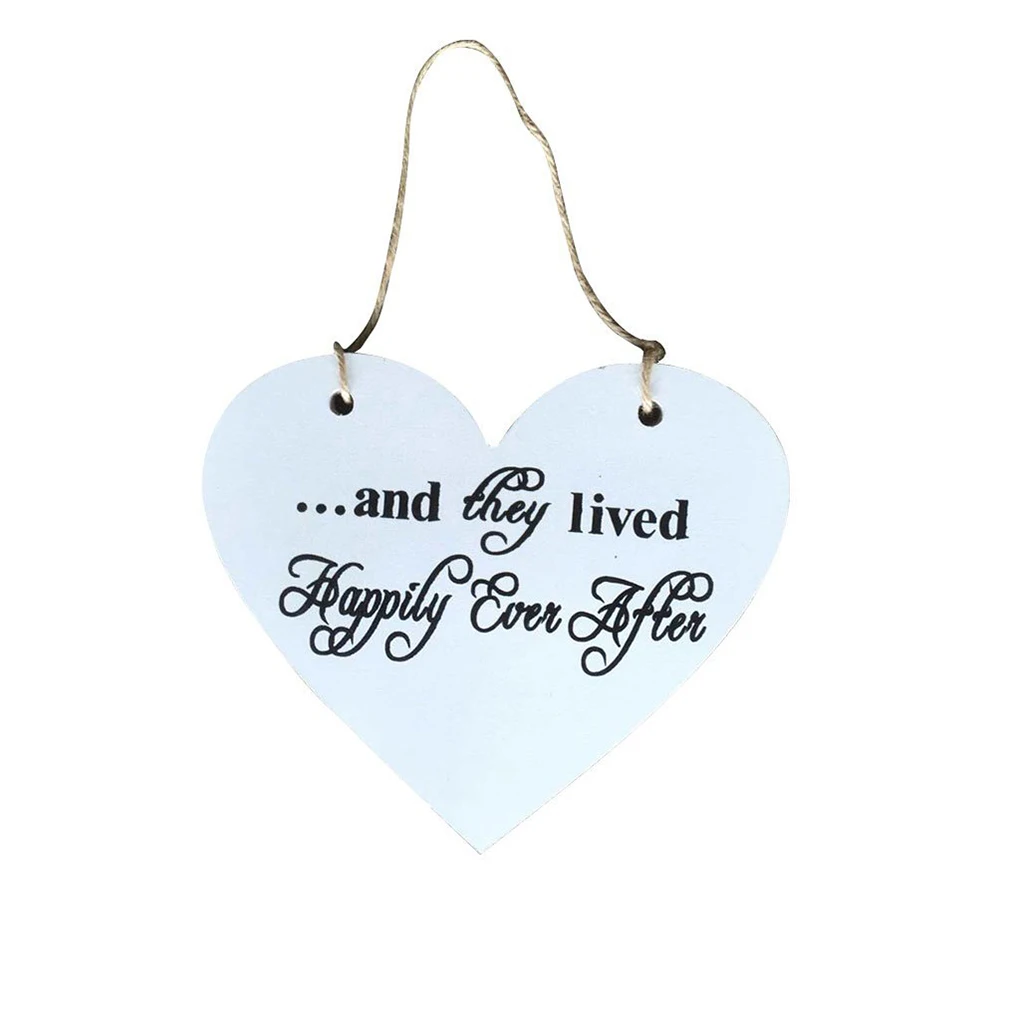 

Wooden Wedding Supplies Double Side English Letters Wedding Hanging Photo Prop