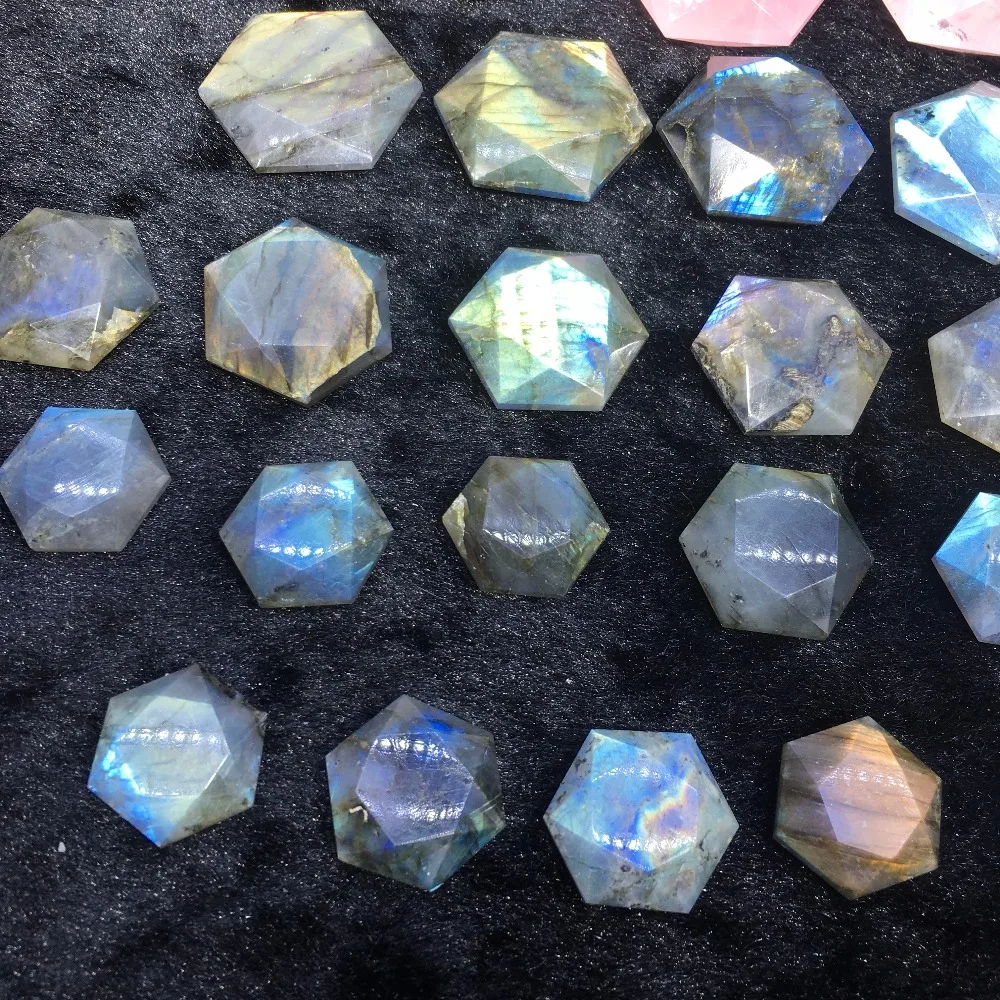 1PCS mixed size natural labradorite hexagram reiki healing crystals gemstone Star of David patron saint women | Дом и сад