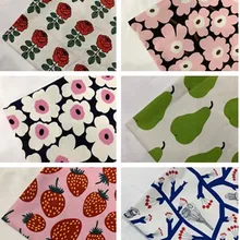 140*90 см Роза Сидни клубника Мода Подсолнух хлопок полиэстерная холщовая ткань DIY для ткань дом текстиль Подушка для сумки шторы