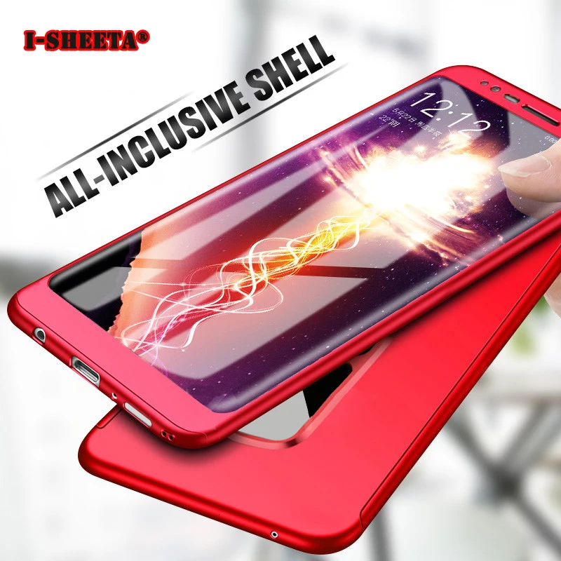 Shockproof 360 Full Protective For Samsung Galaxy Note 8 9 Cover Slim Matte Hard PC Case + Free Soft PET Flim Screen Protector |