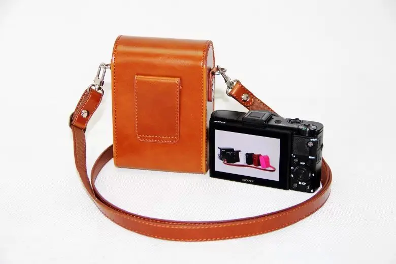 Bolsa Caso de Couro para Câmera New Vintage pu Canon G7x G9x G7x Mark ii G7xii Sx710 Sx700 Sx720 S90 S95 S90 Sx260 Sx240 Sx275 S120 S110 - Image 5