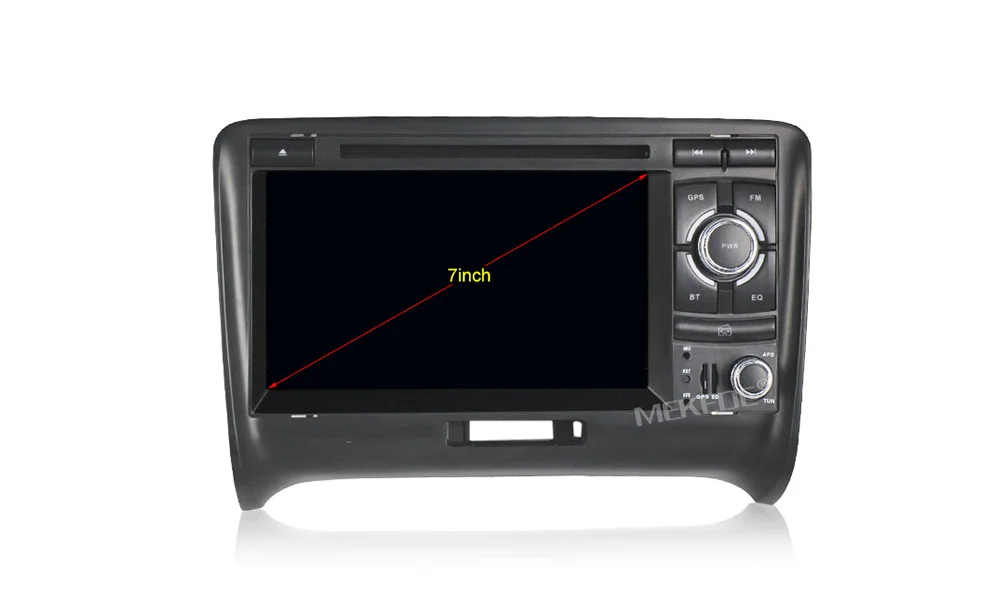 Perfect MEKEDE HD 1024x600 Android 9.1 2 DIN Car DVD GPS For Audi TT MK2 8J 2006 2007 2008 2009 2010 2011 2012 multimedia player radio 6