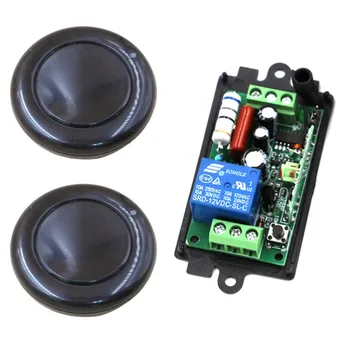 

2017 New AC110V 220V 1CH RF Wireless Remote Control Switch System, 2 X Black Transmitter + 1 X Receiver,315/433 MHZ