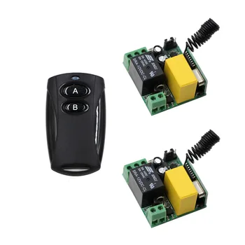 

New AC 220V Remote Control Light Switch 1CH 10A Relay Mini Receiver Wireless Transmitter Toggle Latched Momentary