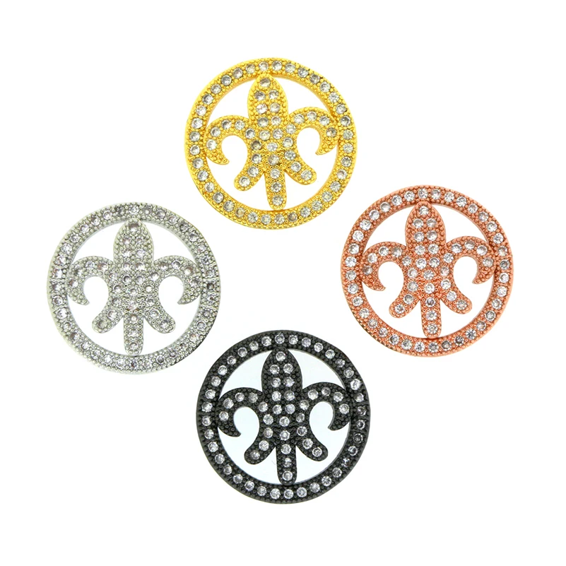 

10pcs Jewelry DIY Making Bracelets Accessories Parts Cubic Zirconia Pattern Charms Crystal Connectors For Jewelry Making