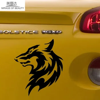 

11cm*14cm Wild Animal Car Sticker Wolf Head Pattern Cool Car Motorcycle Reflective Decals Vinyl Car Body Accessories Wall Modern